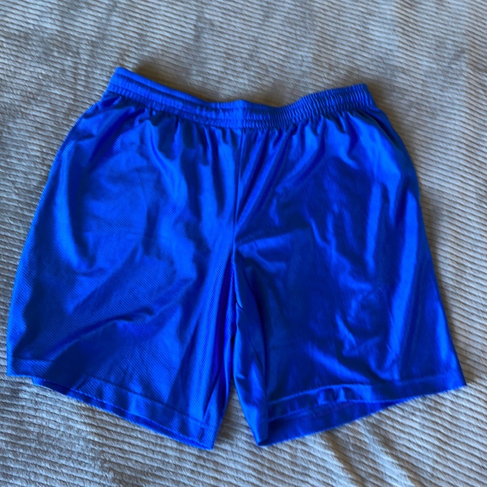 Men’s blue athletic shorts